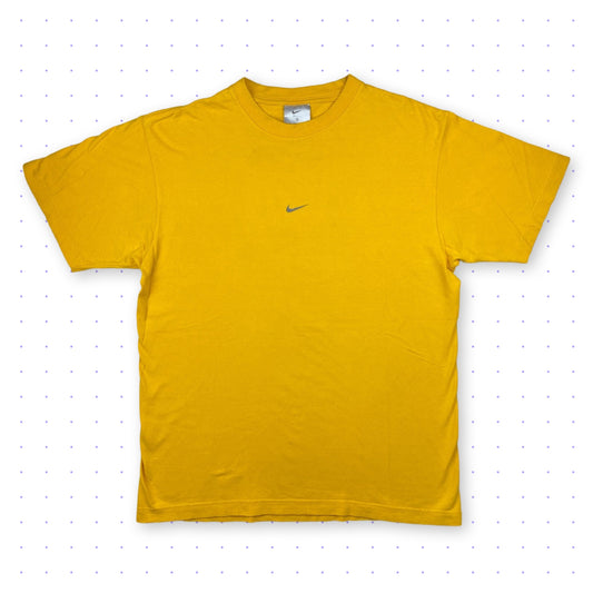 00s Nike Presto Center Swoosh Graphic T-Shirt Yellow