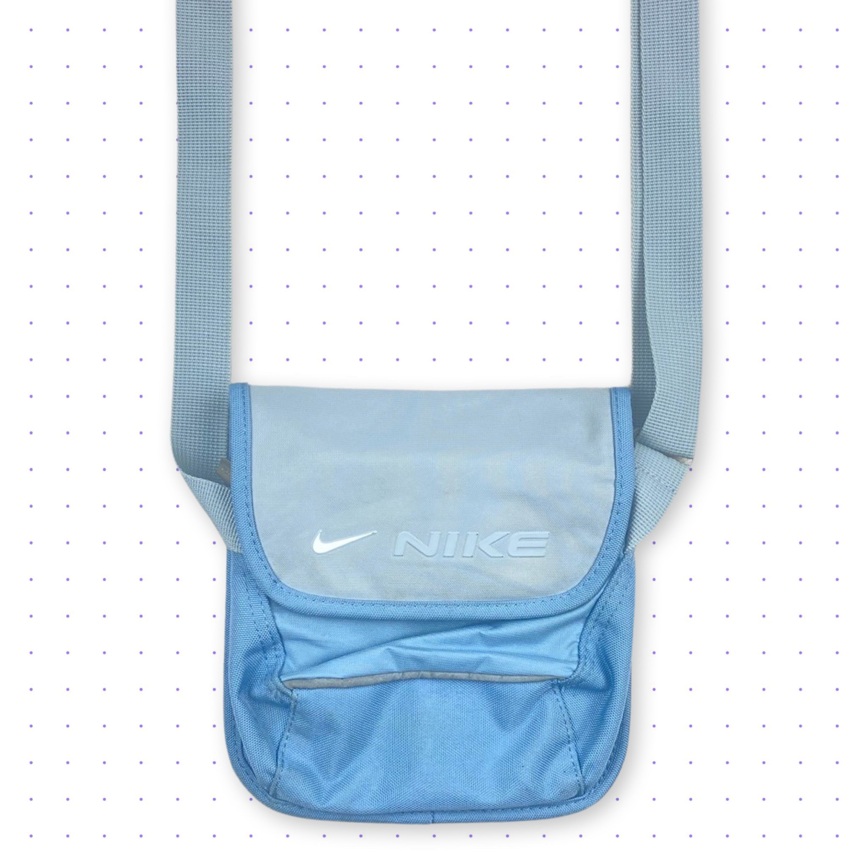 00s Nike Reflective Side Bag Babyblue – welltosell