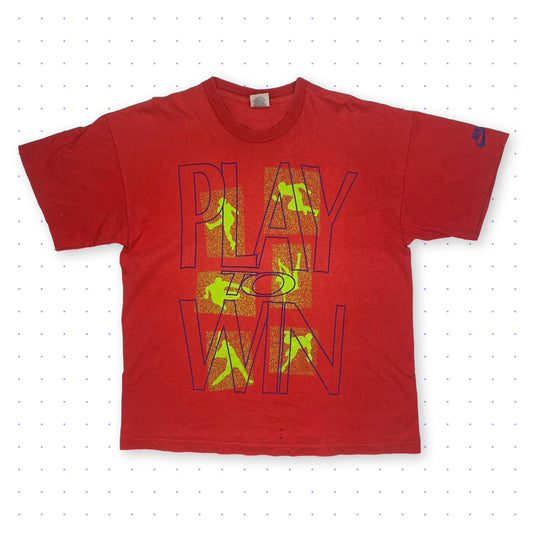 90s Nike Single Stitch Graphic T-Shirt Red