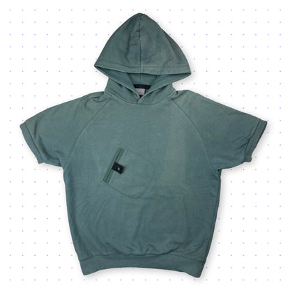 00s Nike Sleevless Hoodie/T-Shirt Faded Green