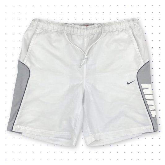 00s Nike Shorts Spellout White/Grey