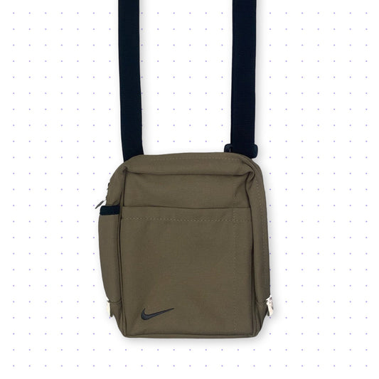 00s Nike Reflective Side Bag Brown