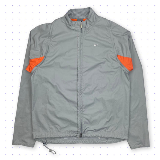 00s Nike Clima-Fit 2in1 Ventilated Jacket/Vest Grey/Orange