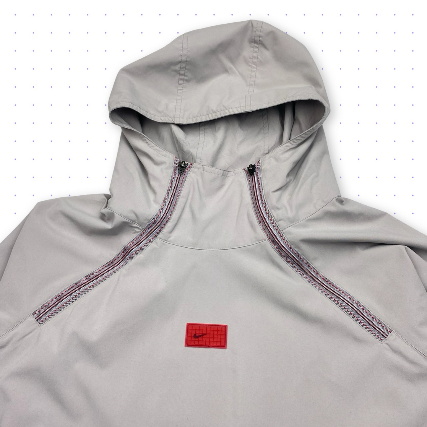 ´01 Nike Grid 2Way Half-Zip Jacket Grey