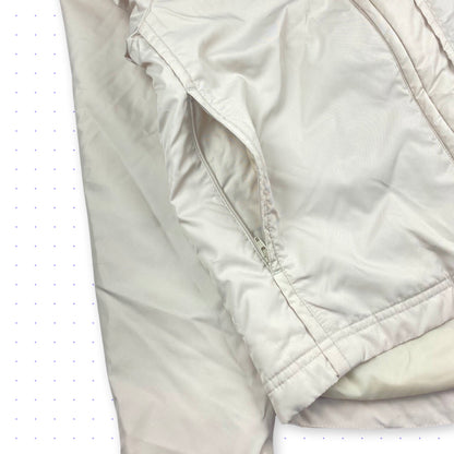 00s Nike Clima-Fit Double Zip Padded Jacket Beige