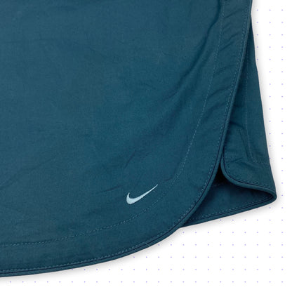 00s Nike Simplify And Go Mandarin Collar Top Teal Blue