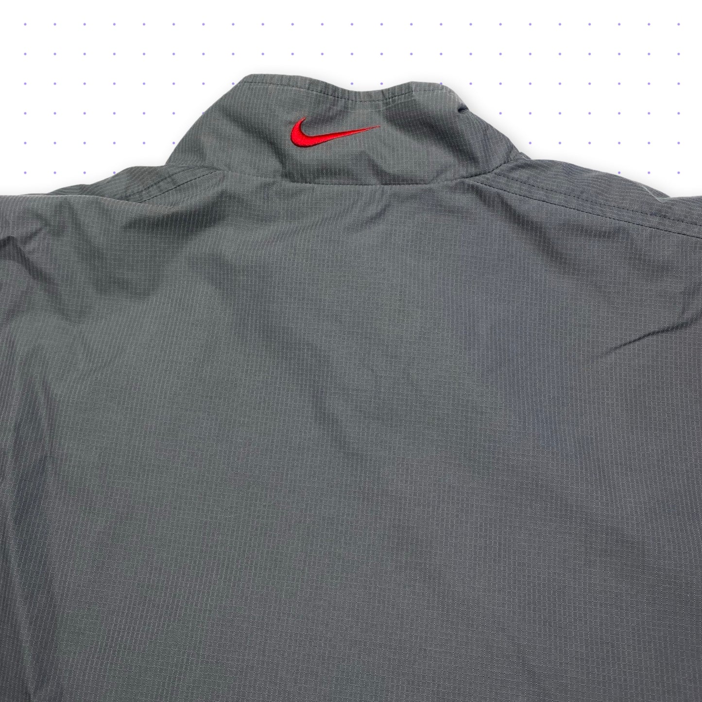 `01 Nike Hex Asymmetrical Zip Jacket Grey/Red