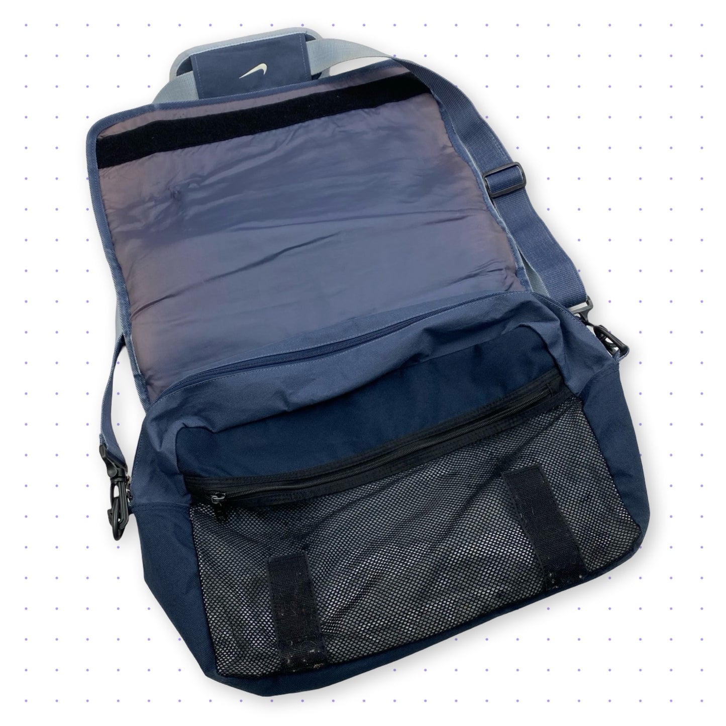 00s Nike Messenger Bag Faded Blue