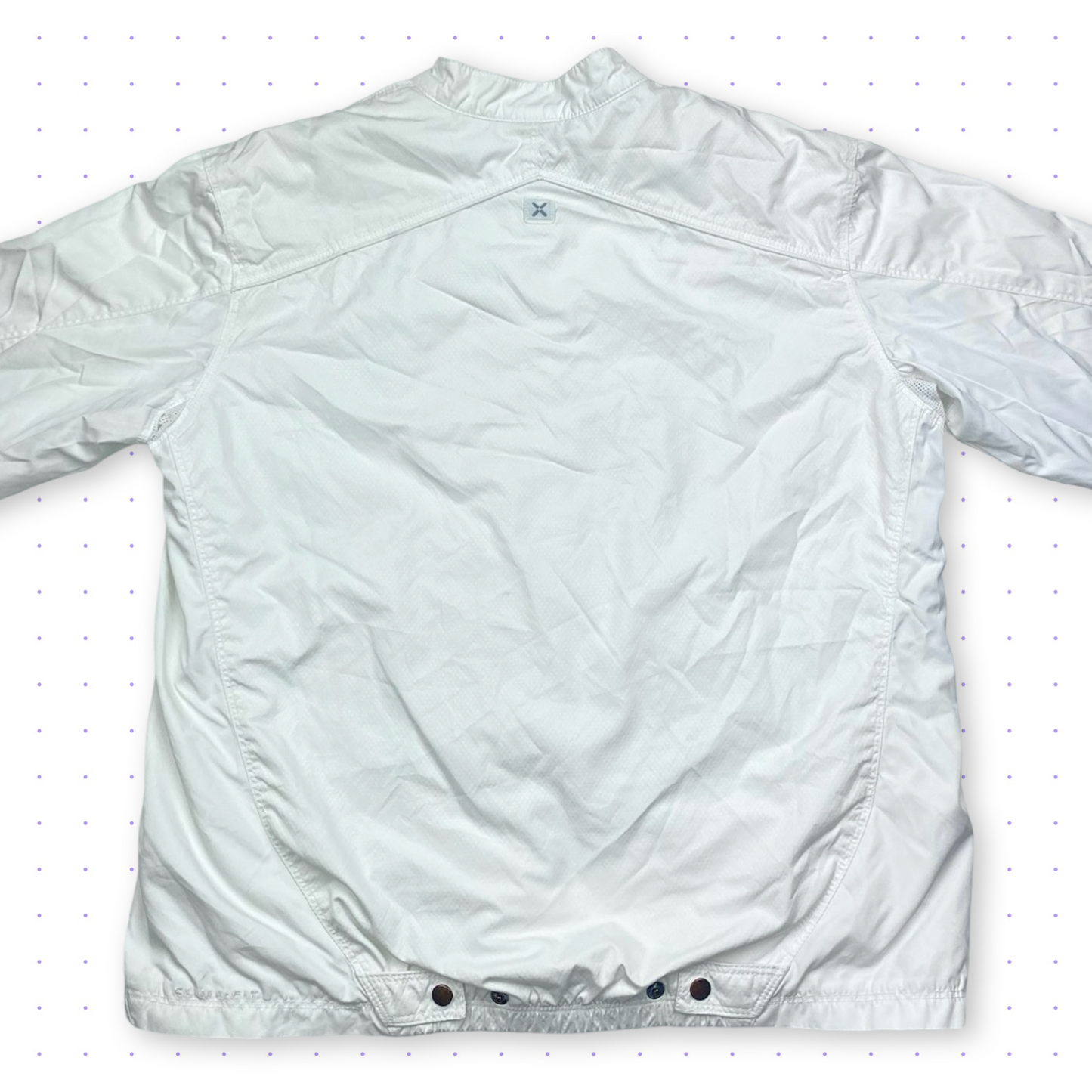 ´04 Nike Training Clima-Fit Fleece Lined Biker Jacket White
