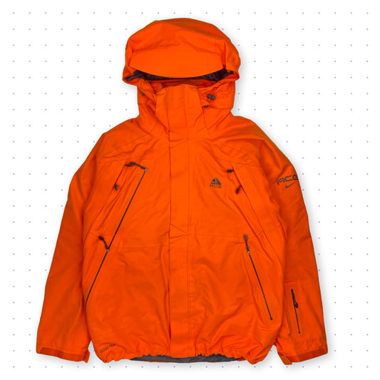 ´07 Nike ACG Gore-Tex Technical Ventilated Padded Jacket Neon Orange