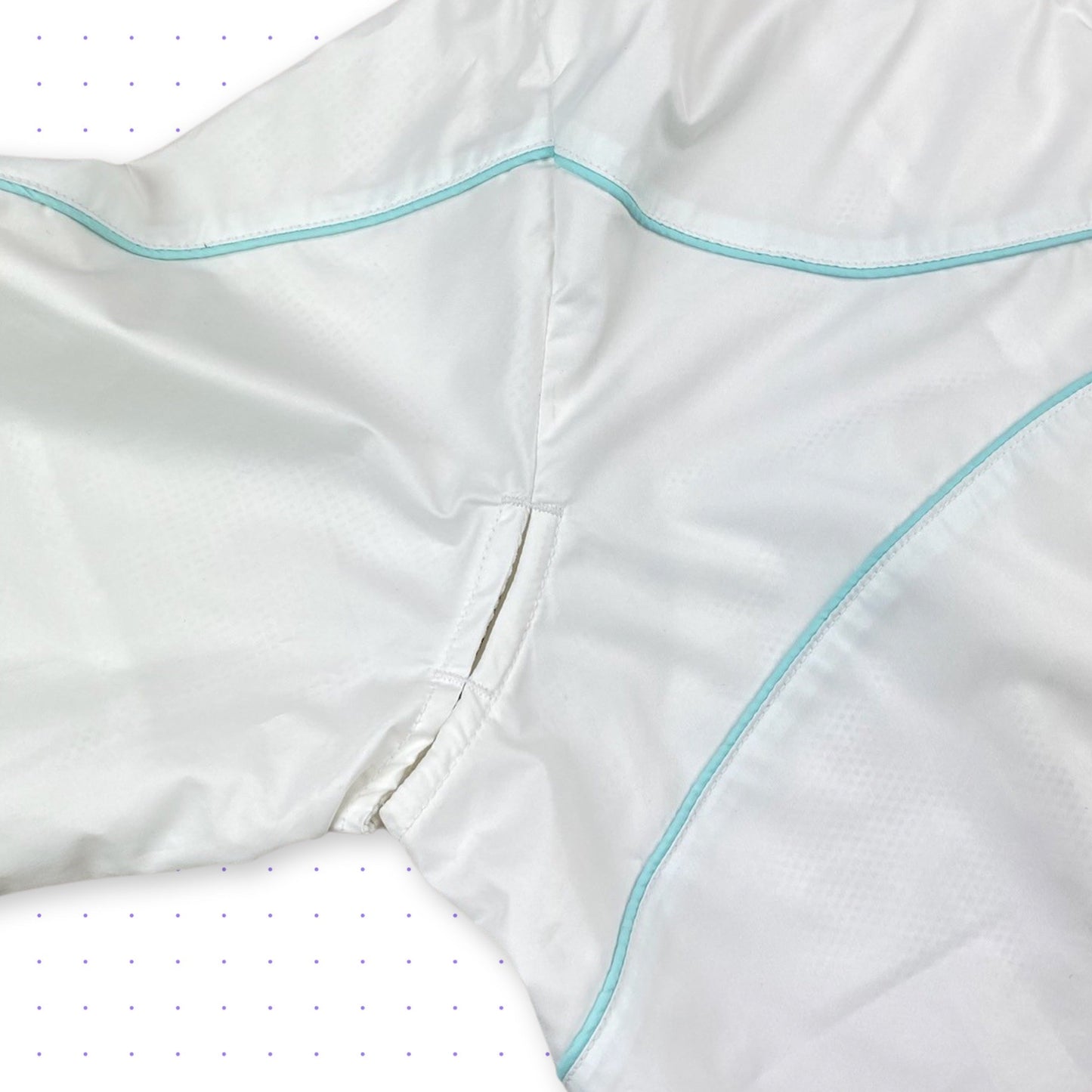 00s Nike Clima-Fit Ventilated Piped Jacket White/Turquoise