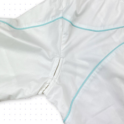 00s Nike Clima-Fit Ventilated Piped Jacket White/Turquoise