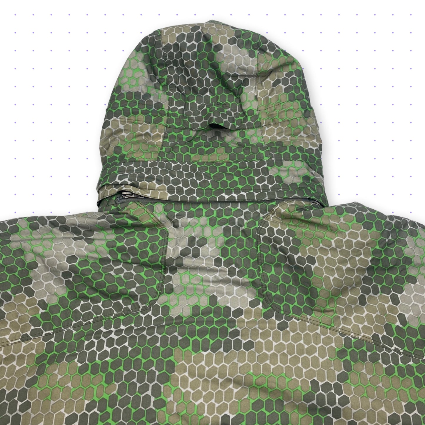 00s Nike ACG Reptile Hex Camo Padded Jacket Green