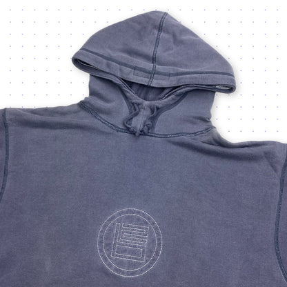 ‘02 Nike B2 Double Hood Hoodie Washed Blue