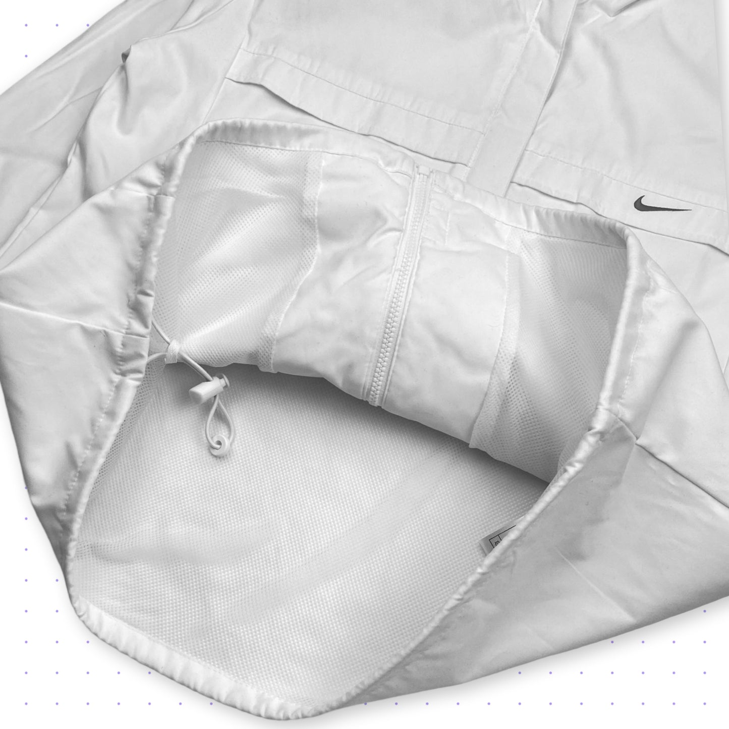 00s Nike Soft Brushed Nylon Jacket White