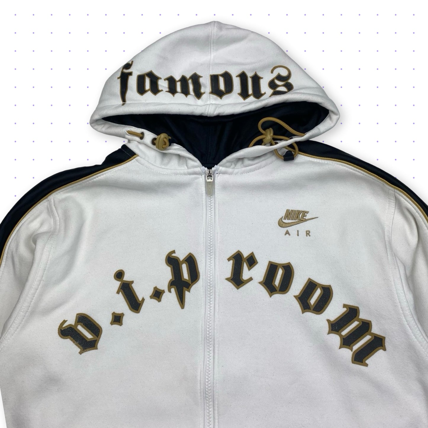 00s Nike VIP Room Jacket White/Gold