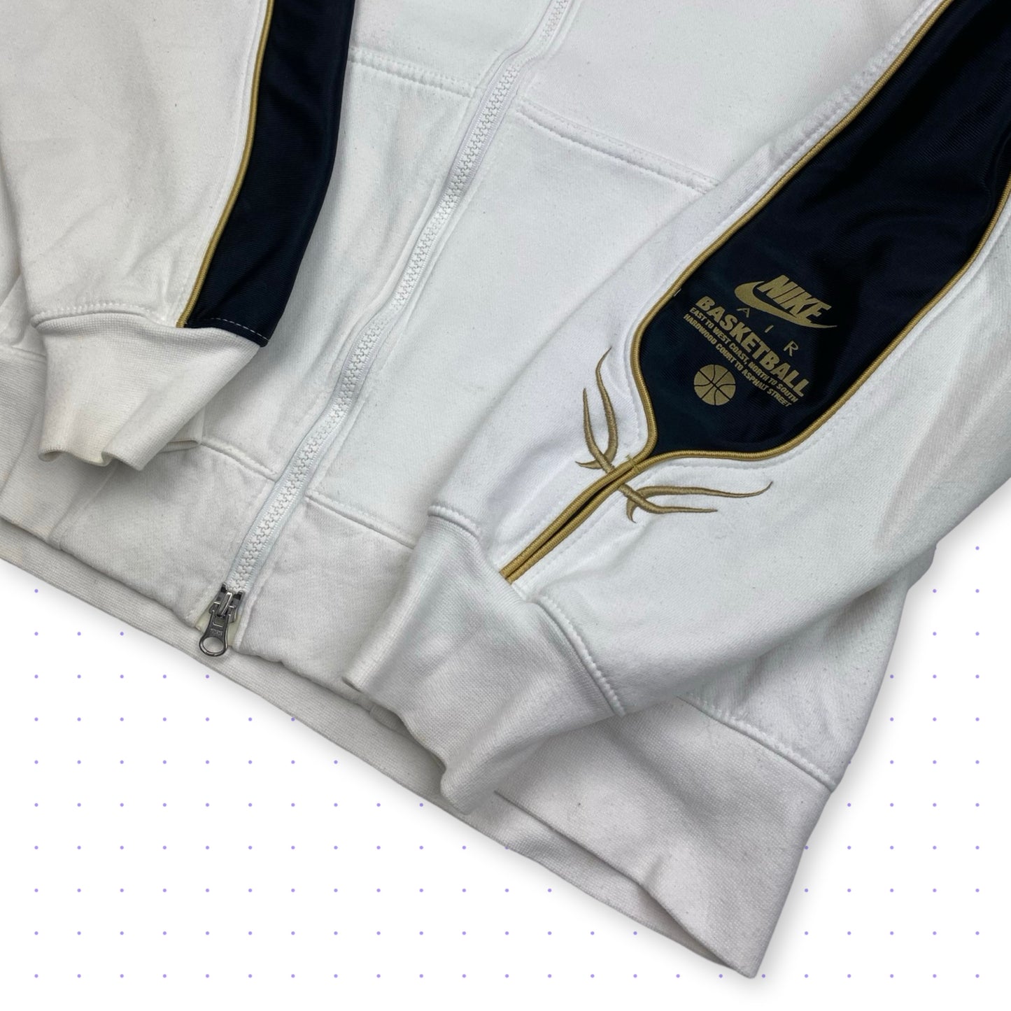 00s Nike VIP Room Jacket White/Gold