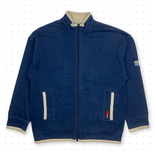 00s Nike Athletic Spellout Jacket Navy Blue
