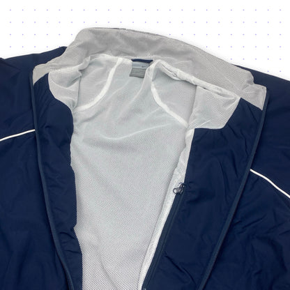 00s Nike Athletic72 Piped Tracksuit Jacket/Pants Navy Blue