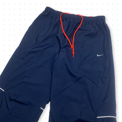 00s Nike Athletic72 Piped Tracksuit Jacket/Pants Navy Blue