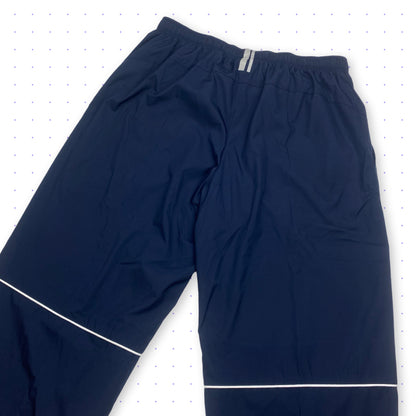 00s Nike Athletic72 Piped Tracksuit Jacket/Pants Navy Blue