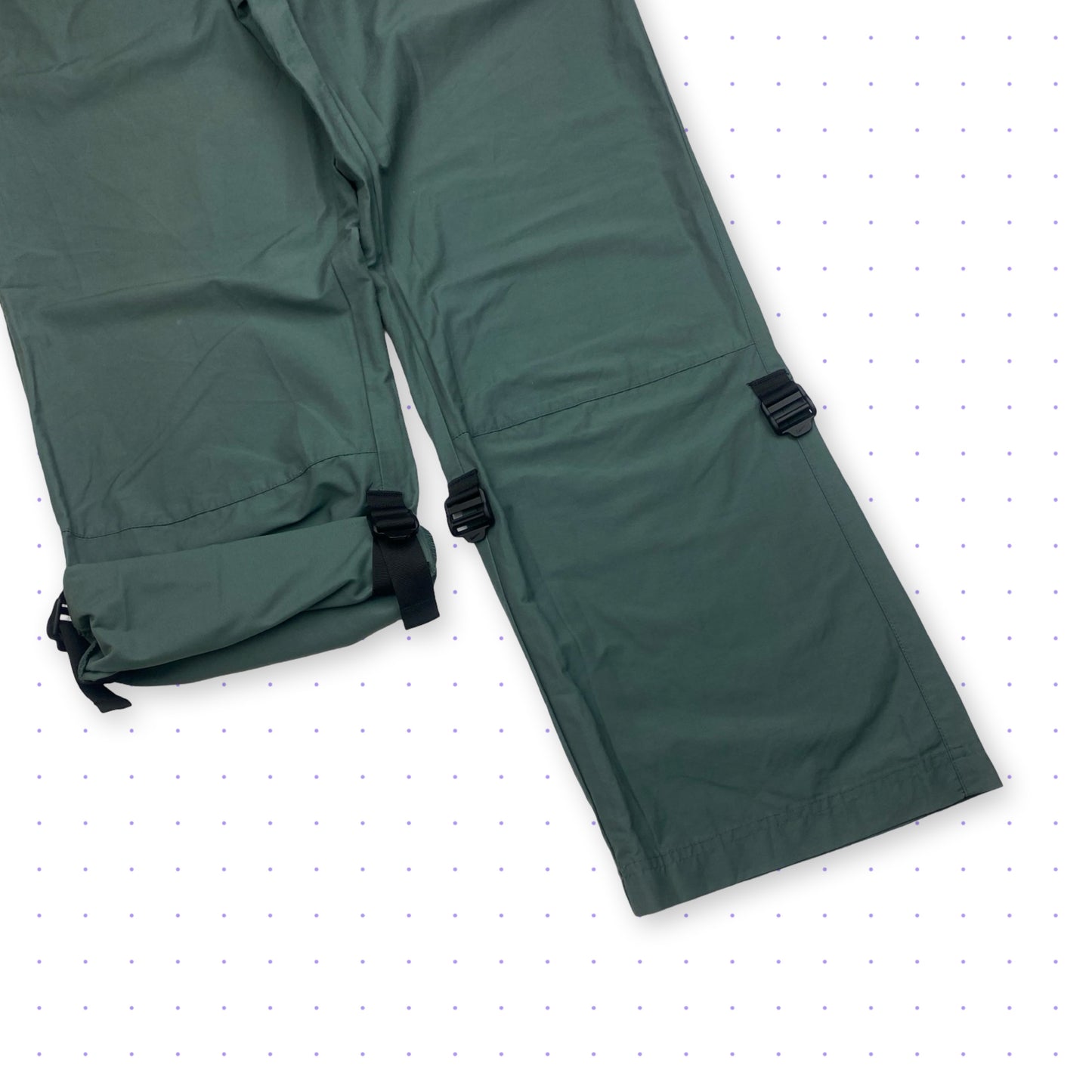 ´01 Nike Black Tab Adjustable Kayak Pants Dark Green