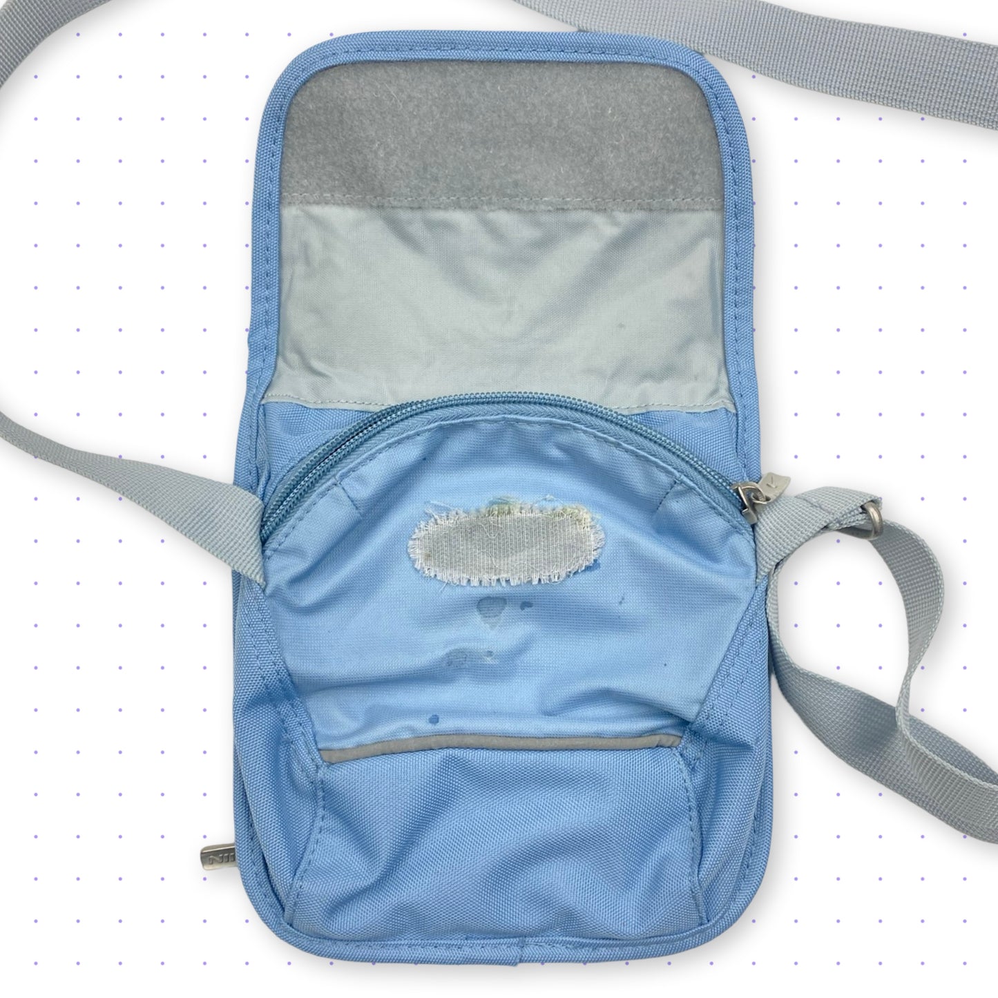00s Nike Reflective Side Bag Baby-Blue