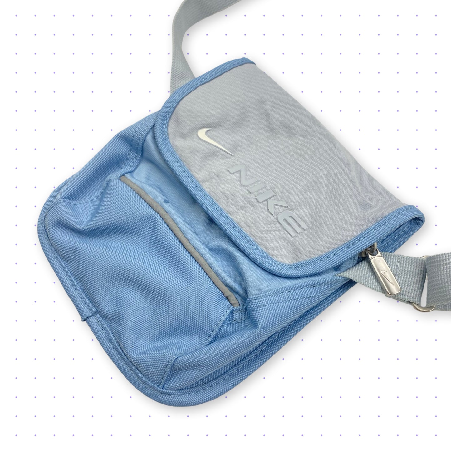 00s Nike Reflective Side Bag Baby-Blue