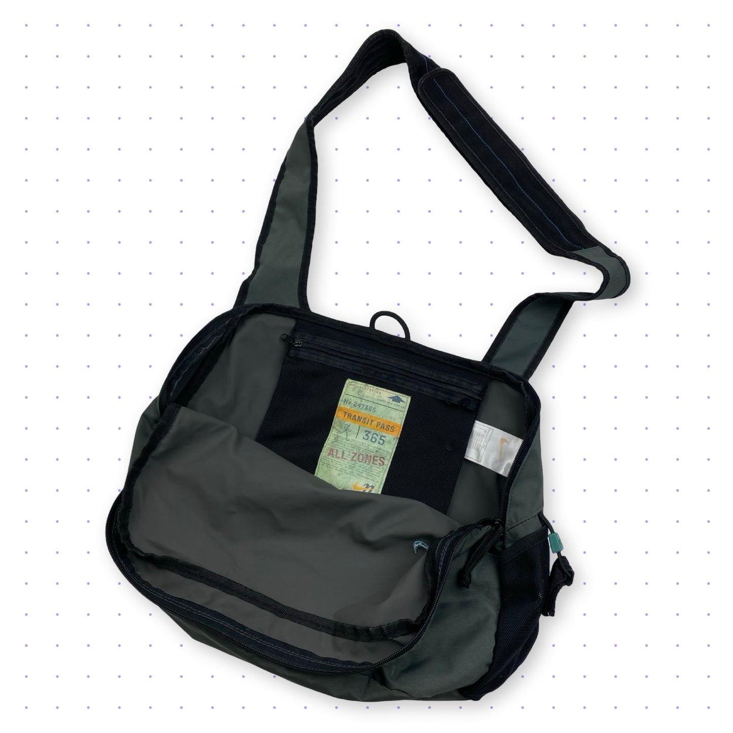 00s Nike Transit Pass Bag Khaki/Grey