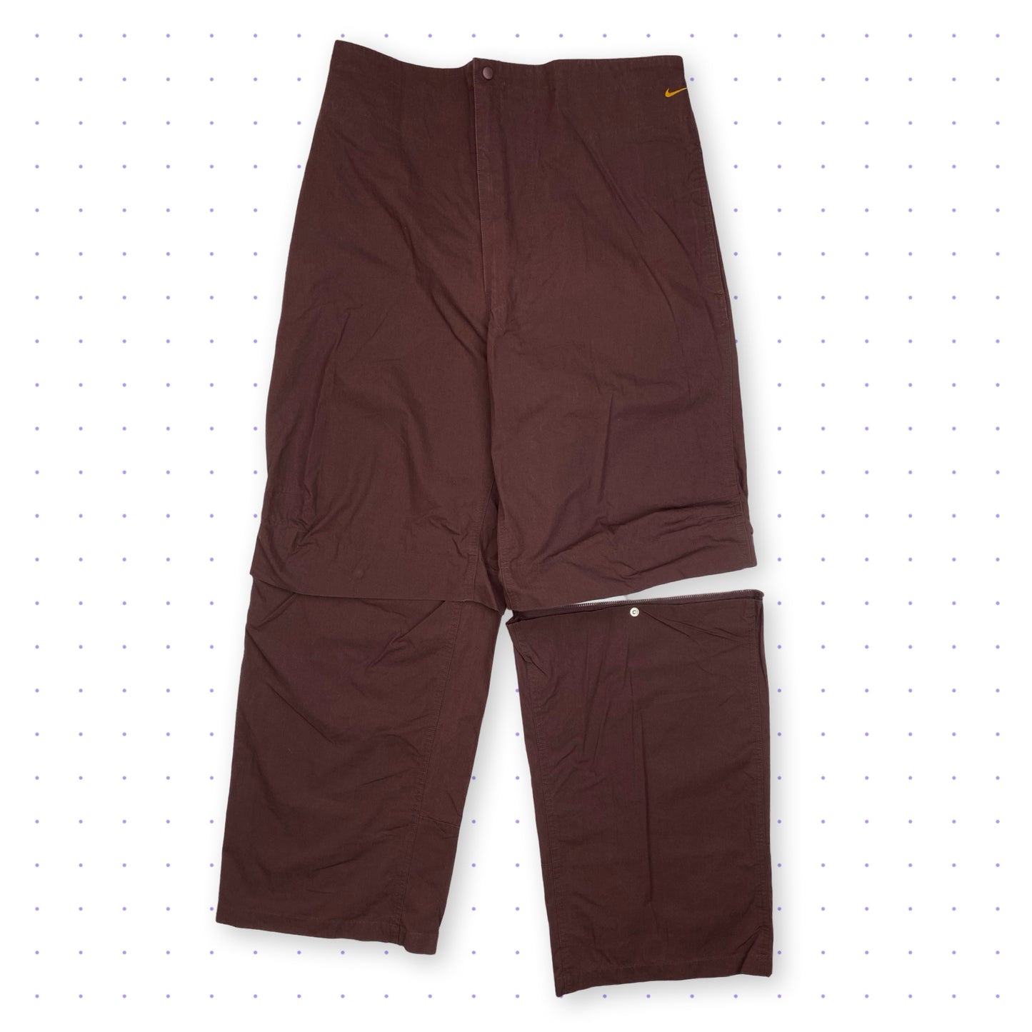 ´01 Nike B2 2in1 Pants Bordeaux Red