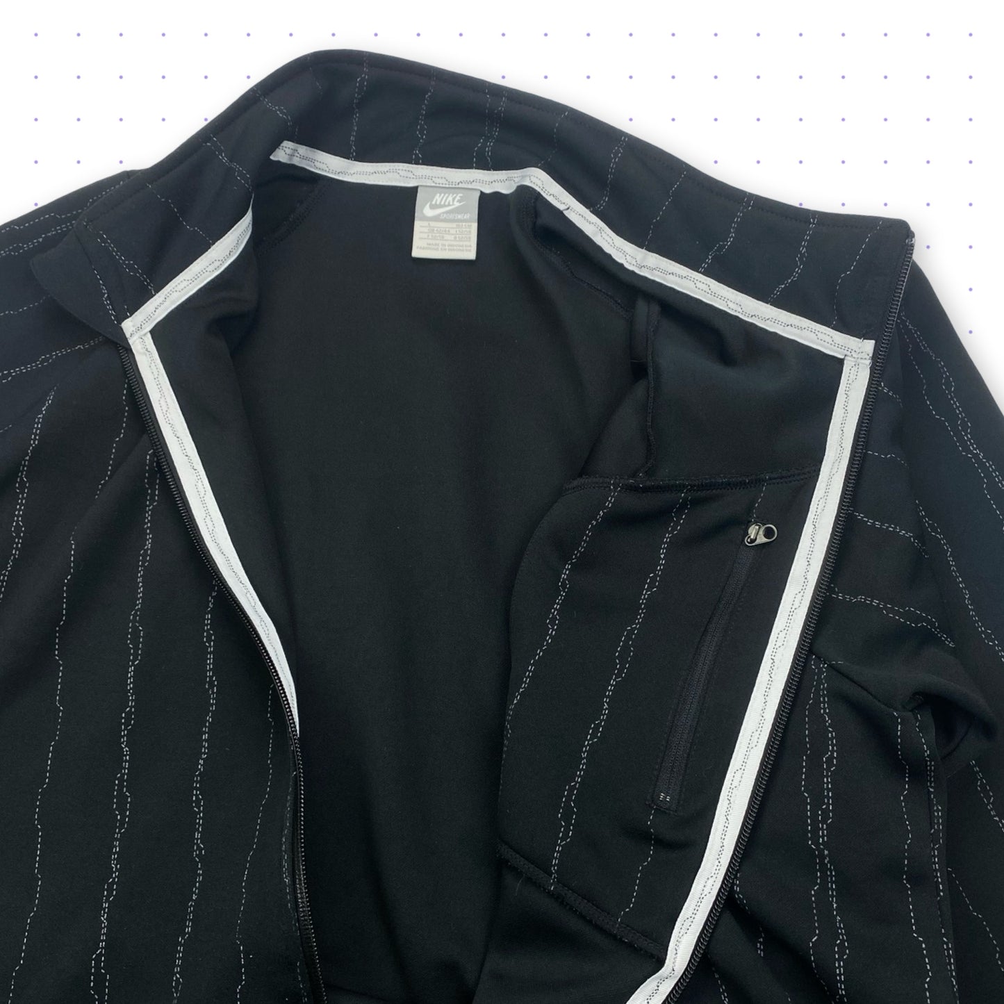 ´08 Nike Patterned Jacket Black