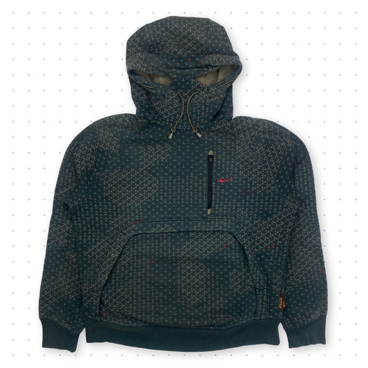 00s Nike Air Crowfeet Technical Hoodie Faded Khaki/Grey