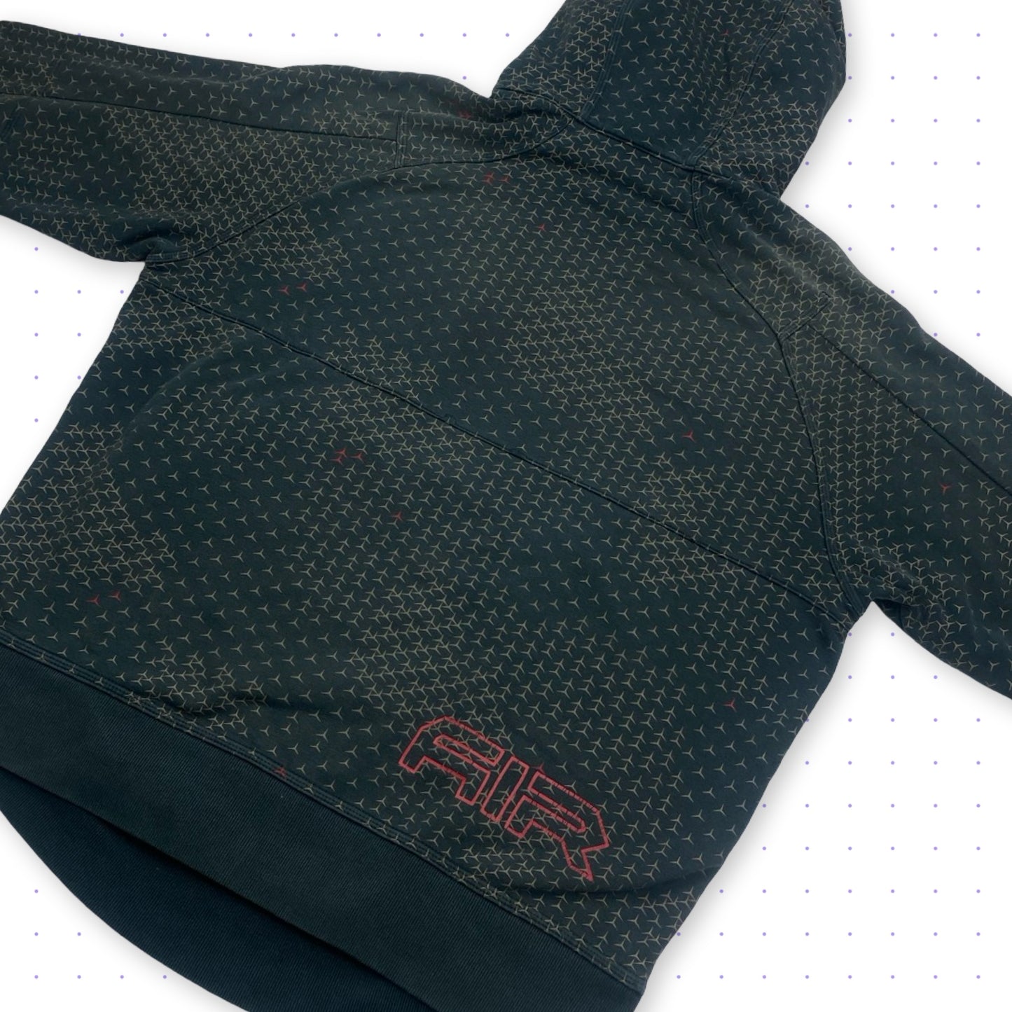 00s Nike Air Crowfeet Technical Hoodie Faded Khaki/Grey