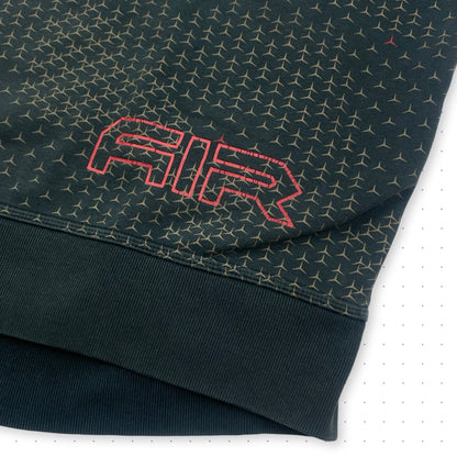 00s Nike Air Crowfeet Technical Hoodie Faded Khaki/Grey