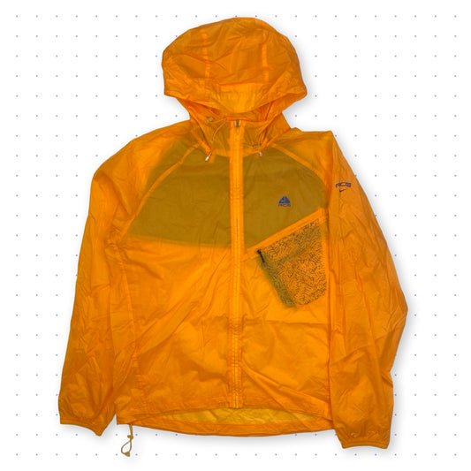 00s Nike ACG Semi Transparent Lightweight Jacket Vibrant Orange