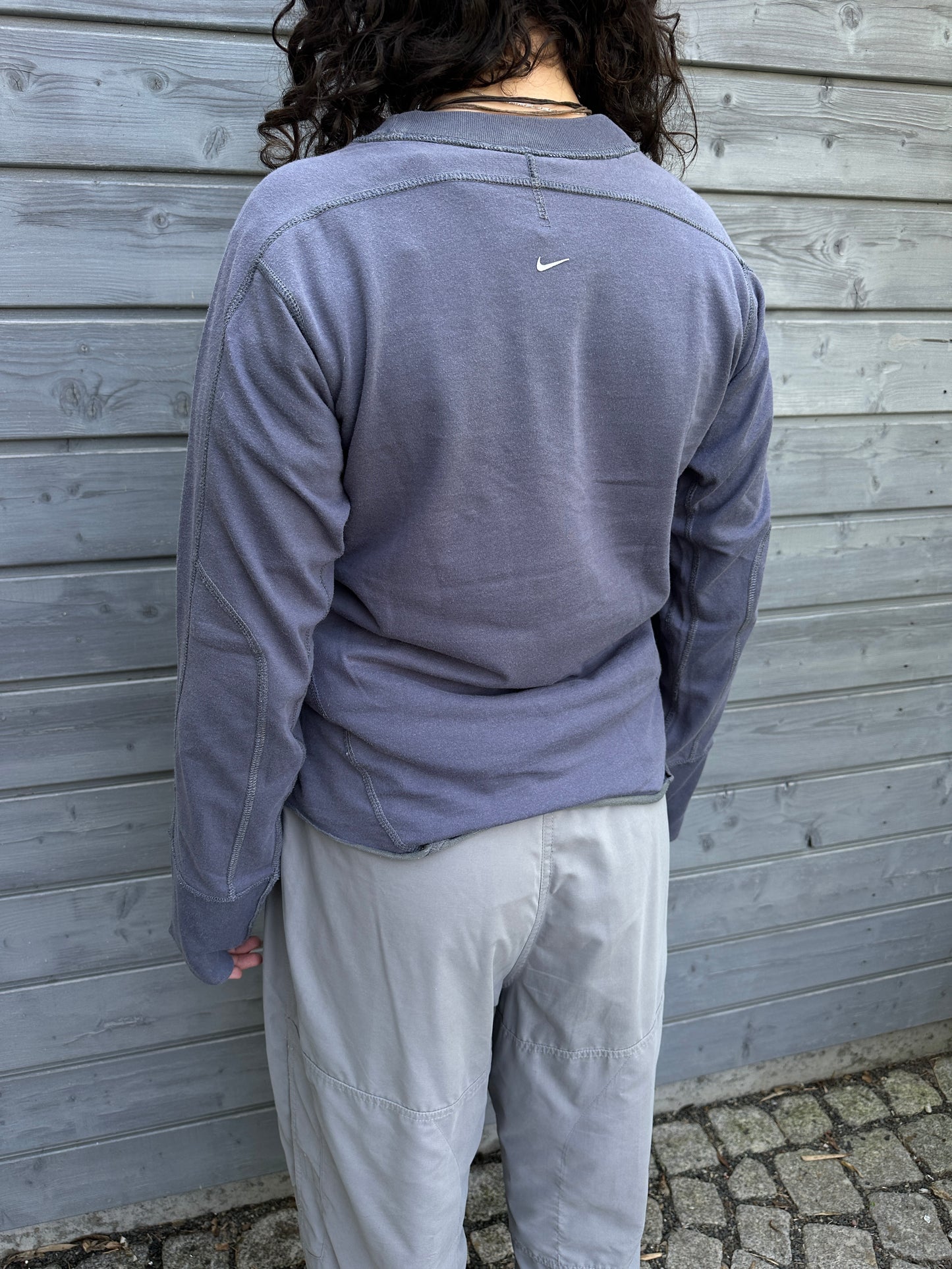´02 Nike B2 Dri-Fit Overlock Panelled Longsleeve Blue
