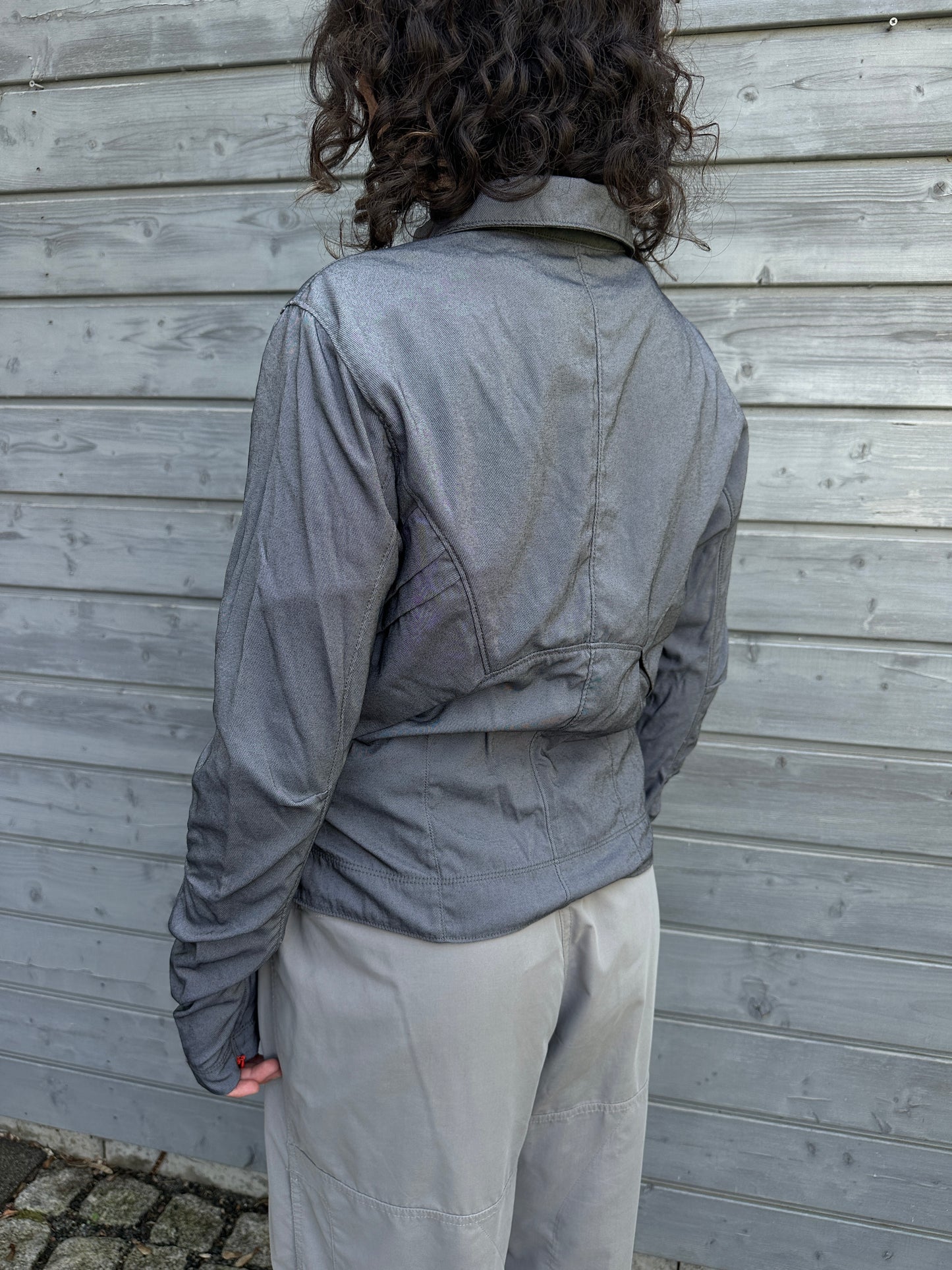 ´06 Nike Pleated Jacket Grey/Orange
