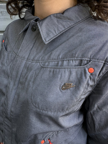 ´06 Nike Pleated Jacket Grey/Orange