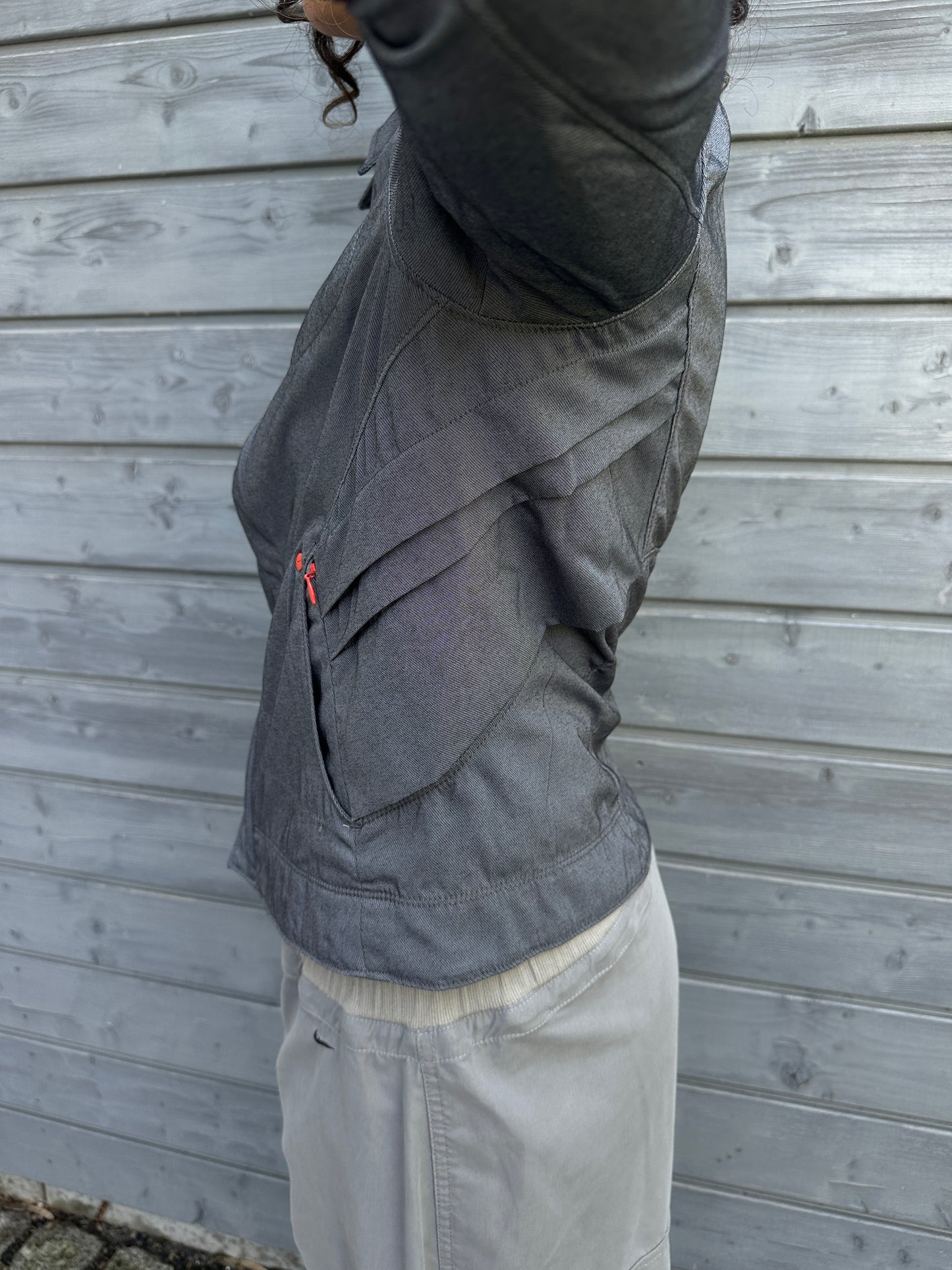 ´06 Nike Pleated Jacket Grey/Orange
