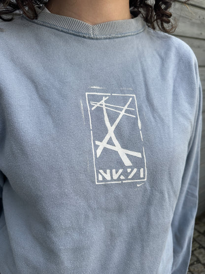 ´02 Nike NK71 Sweater Faded Light-Blue