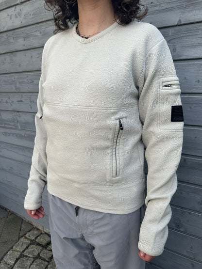 ‘01 Nike Swoosh Tactical Fleece Sweater Beige