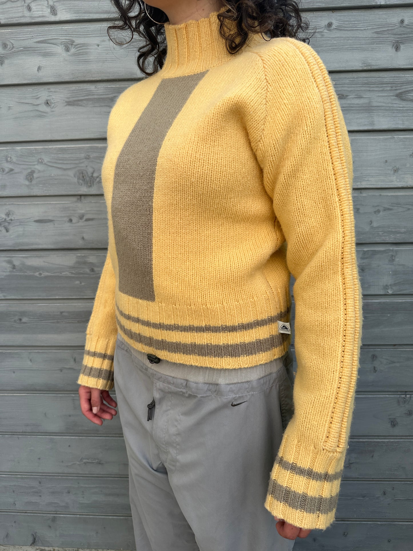 ´02 Nike ACG Wool Knit Sweater Yellow
