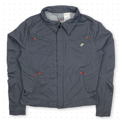 ´06 Nike Pleated Jacket Grey/Orange