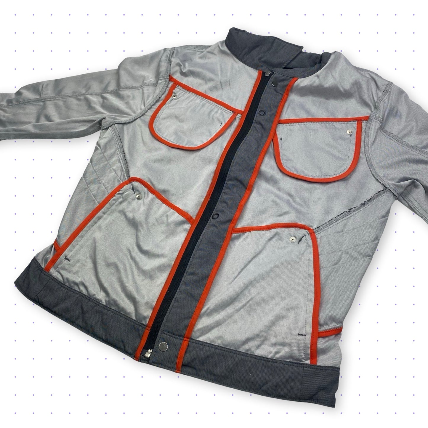´06 Nike Pleated Jacket Grey/Orange