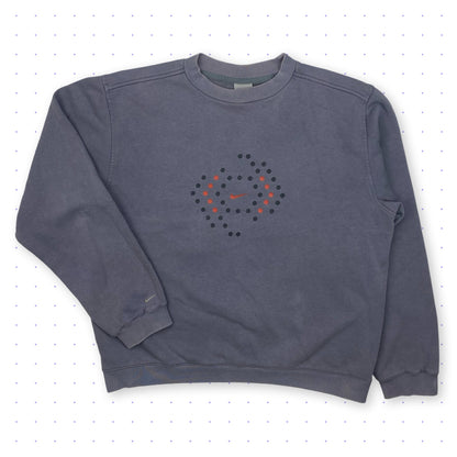 ´00 Nike Dot Orbit Sweater Faded Blue