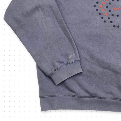 ´00 Nike Dot Orbit Sweater Faded Blue