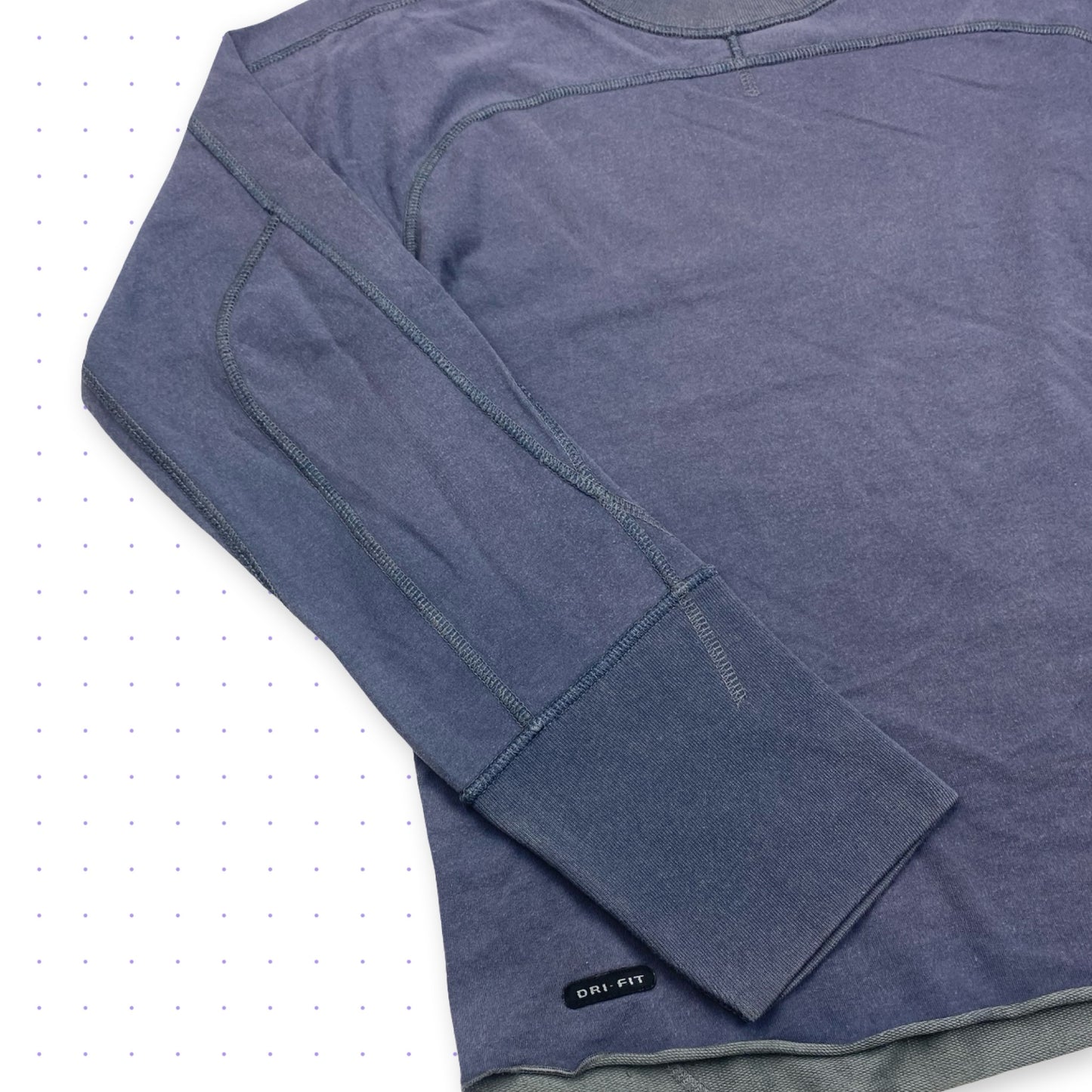 ´02 Nike B2 Dri-Fit Overlock Panelled Longsleeve Blue
