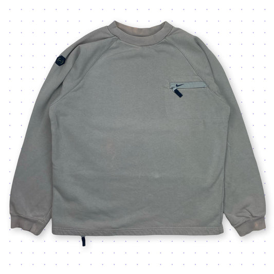 00s Nike Dot Orbit Sweater Grey