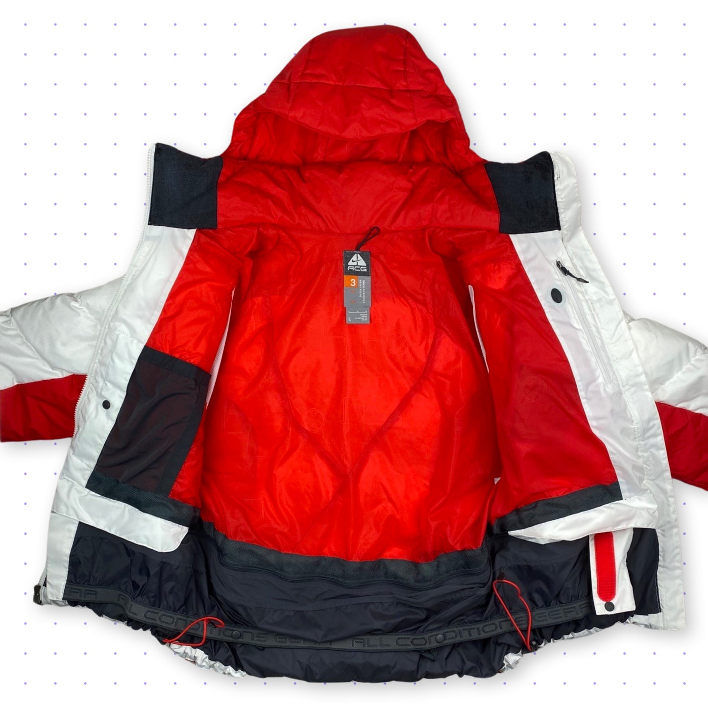 ‘06 Nike ACG Ventilated Puffer Jacket White/Red