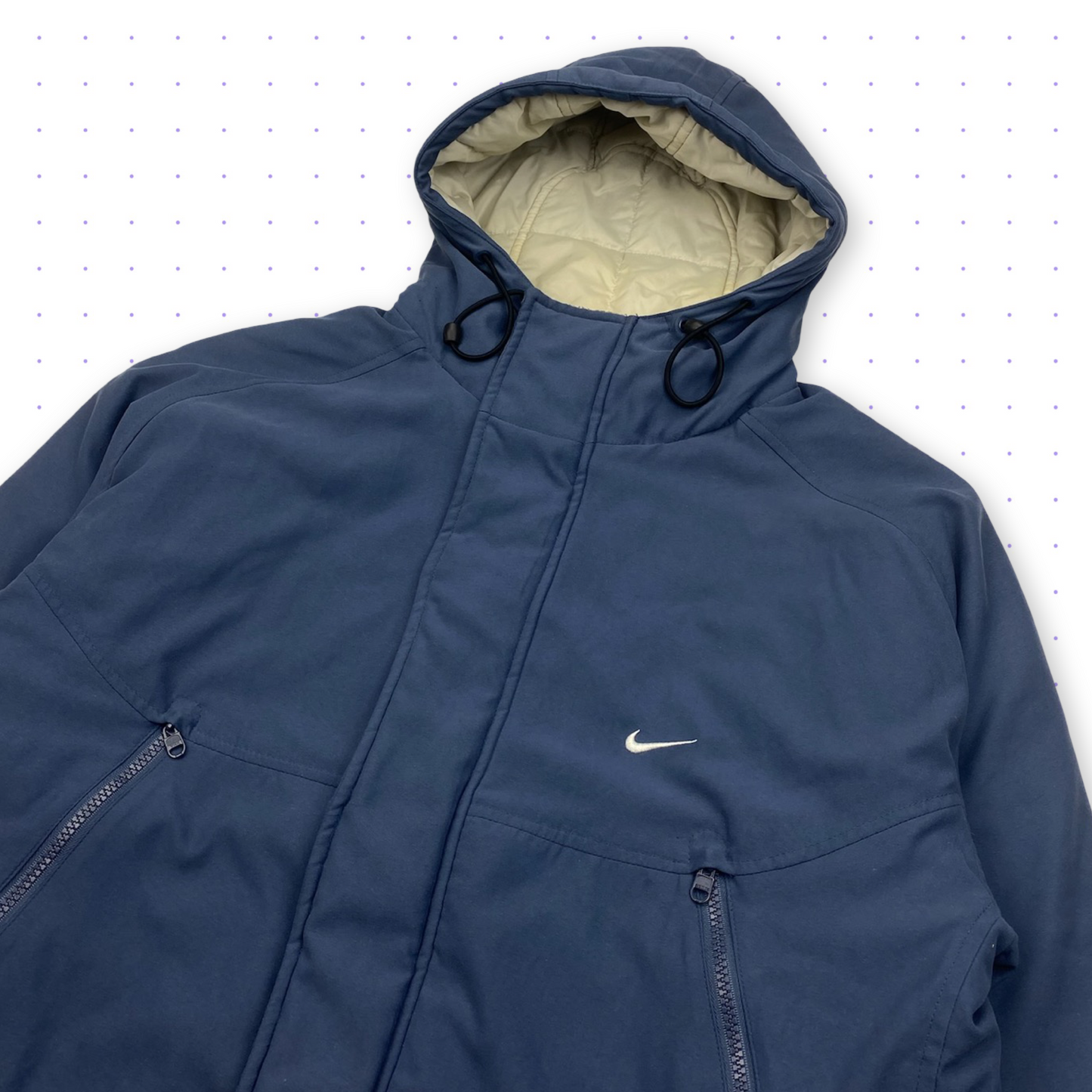 00s Nike Tactical Puffer Jacket Navy Blue welltosell